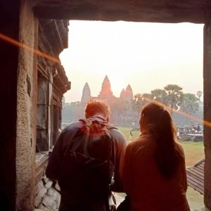 Angkor Sunrise Tour with three main temples half-day tour small group shared tour by siemreapshuttletour.com