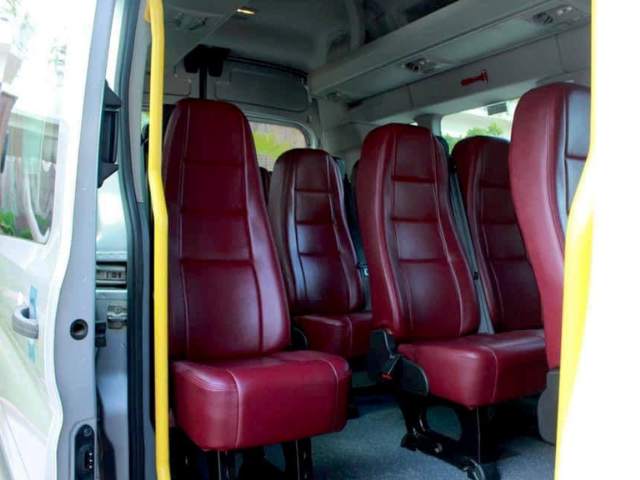 Siem Reap Shuttle tours Ford Transit​ interior view
