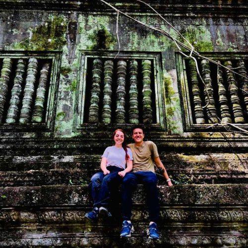 Capture your couple memories at Beng Mealea Temple on the life-time journey of 2-Day Lost City of Koh Ker, Beng Mealea & Floating villages Tour by siemreapshuttle.com