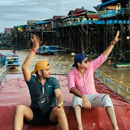 Say Hi to villagers who live their lives on floating house in Kompong Phluk on 2-Day Lost City of Koh Ker, Beng Mealea & Floating villages Tour by siemreapshuttle.com