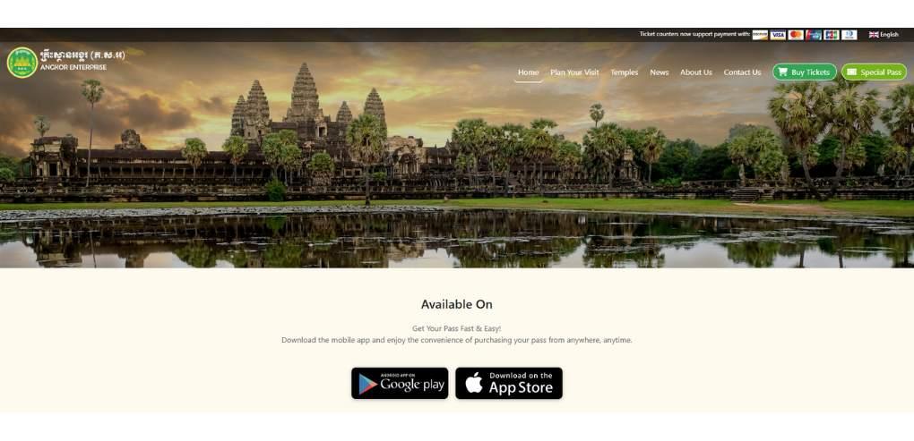 Where to Buy the Angkor Wat Pass in Siem Reap - Online Purchase at Official Angkor PassTicket - Angkor Enterprise website