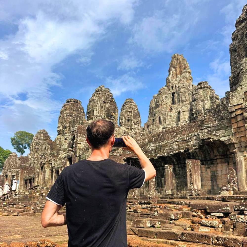 2 days in Siem Reap day 1 temple visit with Bayon stone faces