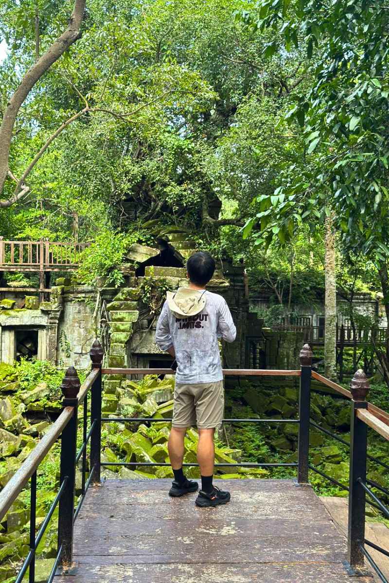 Beng Mealea Central Sanctuary Surrounded by Kapok Trees