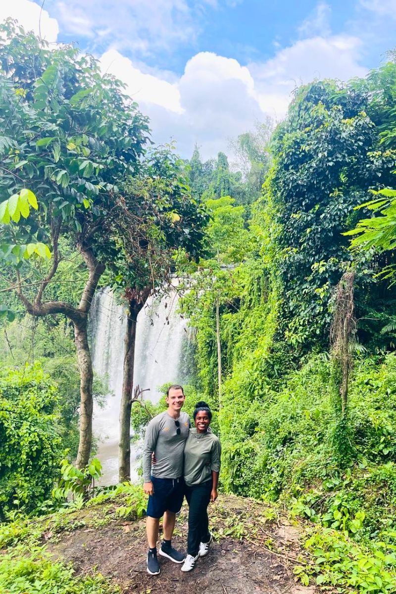 Kulen Mountain Waterfalls and Banteay Srei Temple Tour Jungle Falls Near Siem Reap