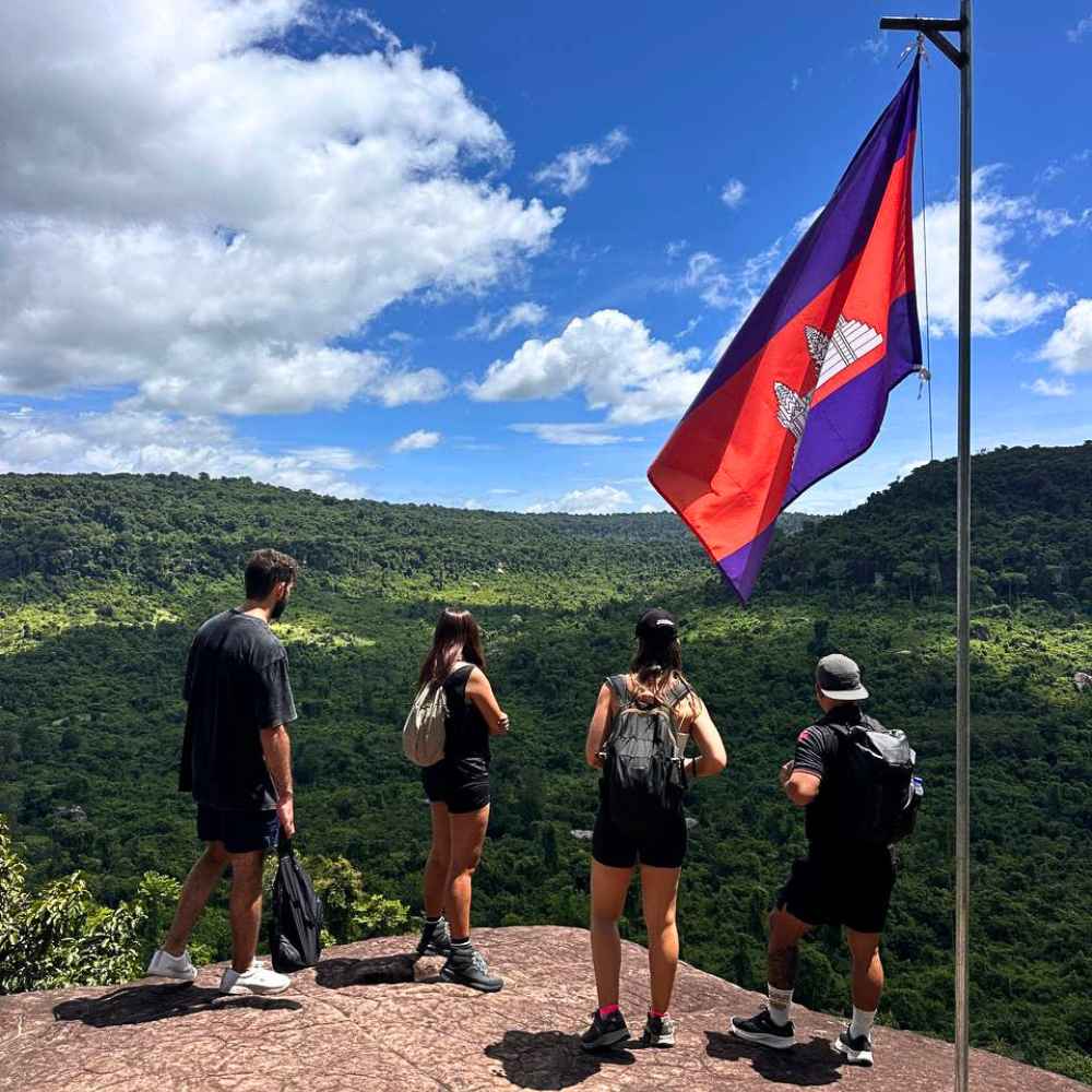 Private Driver Service to Banteay Srei Temple and Kulen Mountain Winding Mountain Road to Phnom Kulen