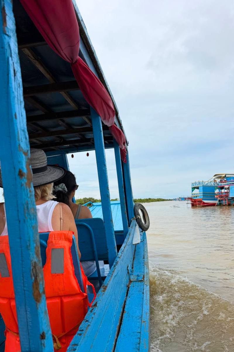 Sienna family car on the road during the Private Driver Service to Bakong and Rolous Temples with Kampong Phluk Floating Village