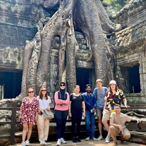 Angkor Sunrise Tour with three main temples half-day tour small group shared tour by siemreapshuttletour.com