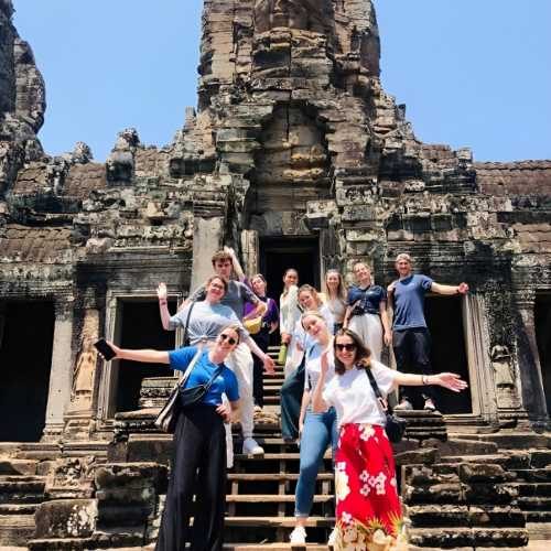 Angkor Sunrise Tour with three main temples half-day tour small group shared tour by siemreapshuttletour.com