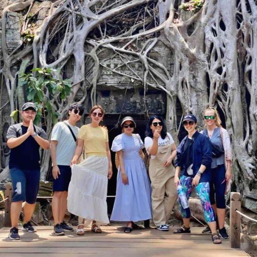 Angkor Wat sunset tour with Siem Reap Shuttle at Ta Prohm